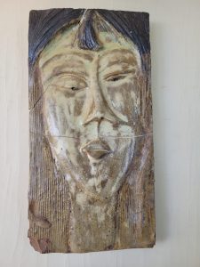 Face 1 Ceramic (stoneware) Size: 12x7 inches